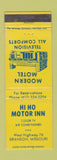 Matchbook Cover - Hi Ho Motor Inn Branson MO