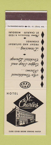 Matchbook Cover - Hotel St Charles MO