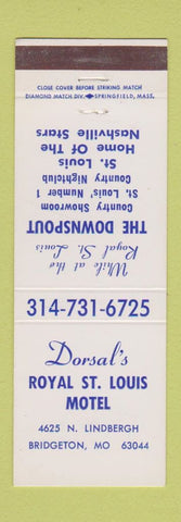 Matchbook Cover - Dorsal's Royal ST Louis Motle Bridgeton MO