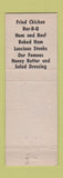 Matchbook Cover - Colonial House Clinton MO