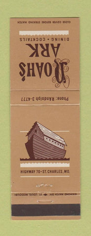 Matchbook Cover - Noah's Ark Restaurant St Charles MO