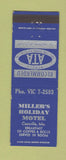 Matchbook Cover - Miller's Holiday Motel Cassville MO