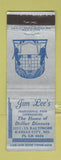 Matchbook Cover - Jim Lee's Restaurant Kansas City MO