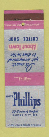 Matchbook Cover - Hotel Phillips Kansas City MO