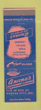 Matchbook Cover - Ancona's Restaurant Kansas City MO Italian Pizza