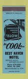 Matchbook Cover - Rest Haven Motel Wall SD