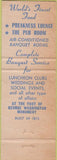 Matchbook Cover - Park Plaza Hotel Baltimore MD WEAR