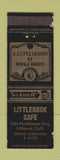 Matchbook Cover - Littlerock Cafe Littlerock CA WORN
