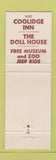 Matchbook Cover - State Game Lodge Hermosa ND Presidents Coolidge Eisenhower