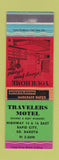 Matchbook Cover - Travelers Motel Rapid City SD