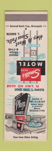 Matchbook Cover - Smith's Motel Sioux Falls SD