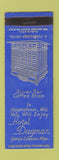 Matchbook Cover - Hotel Dagmar Hagerstown MD