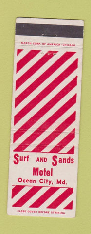 Matchbook Cover - Surf and Sands Motel Ocean City MD