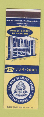 Matchbook Cover - Bank of Silver Spring MD