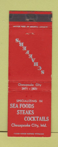 Matchbook Cover - Schaefer's Restaurant Chesapeake City MD