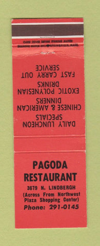 Matchbook Cover - Pagoda Restaurant St Louis?