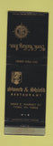 Matchbook Cover - York Valley Inn York PA