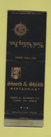 Matchbook Cover - York Valley Inn York PA