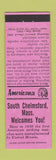 Matchbook Cover - South Chelmsford MA Perkins Americana