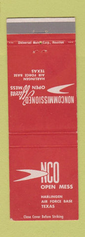 Matchbook Cover - NCO Open Mess Harlingen Air Force Base TX