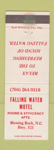 Matchbook Cover - Falling Water Motel Blowing Rock NC