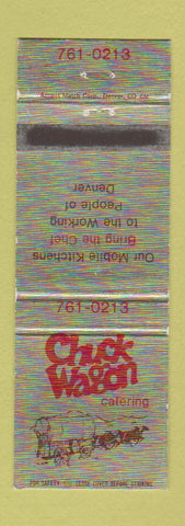 Matchbook Cover - Chuck Wagon Catering Denver Colorado
