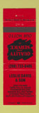 Matchbook Cover - Leslie Davis and Son Twin Falls ID Steiger Tractor baling