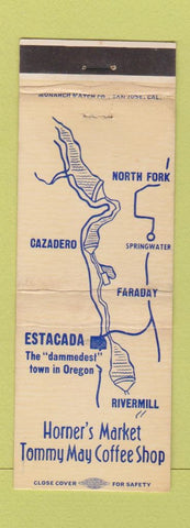 Matchbook Cover - Horner's Market Estacada OR WEAR