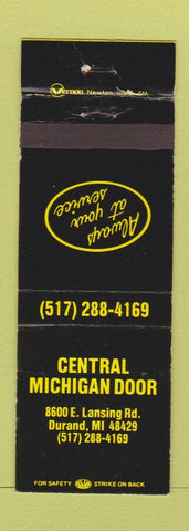 Matchbook Cover - Central Michigan Door Durand MI