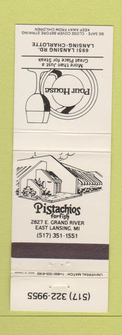 Matchbook Cover - Pour House Lansing MI Pistachios East Lansing