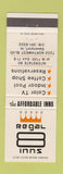 Matchbook Cover - Regal 8 Inns Davenport IA