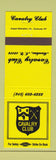 Matchbook Cover - Calvary Club Manlius NY
