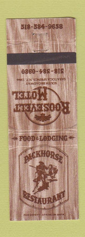 Matchbook Cover - Packhorse Restaurant Roosevelt Motel Saratoga Springs NY WEAR