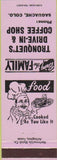 Matchbook Cover - Tronquet's Drive In Saguache CO lavender