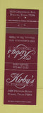 Matchbook Cover - Kirby's Steak House Plano TX
