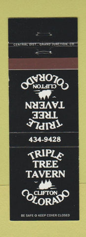 Matchbook Cover - Triple Tree Tavern Clifton Colorado
