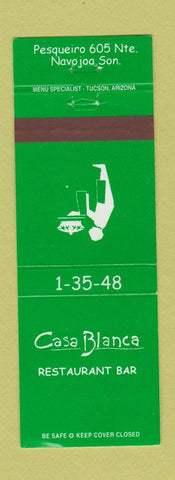 Matchbook Cover - Casa Blanca Restaurant