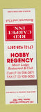 Matchbook Cover - Red Carpet Inn Restaurant Houston TX