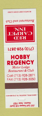 Matchbook Cover - Red Carpet Inn Restaurant Houston TX