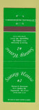 Matchbook Cover - Sunny House Fayetteville NC