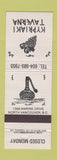Matchbook Cover - Kypriaki Taverna Greek North Vancouver BC