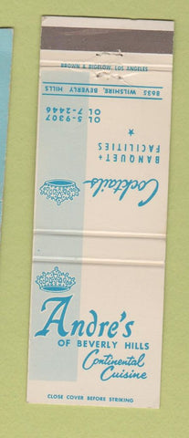 Matchbook Cover - Andrew's of Beverly Hills CA