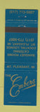 Matchbook Cover - The Embers Restaurant Mount Pleasant MI