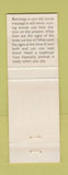Matchbook Cover - Astrological Profiles Astrology