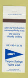 Matchbook Cover - Tarpon Springs Yacht Club FL
