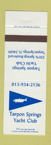 Matchbook Cover - Tarpon Springs Yacht Club FL