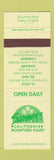 Matchbook Cover - Sammy's Wood Fired Pizza LA Jolla Del Mar Carlsbad CA