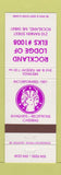 Matchbook Cover - Elks Lodge Rockland ME