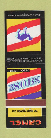 Matchbook Cover - Camel Cigarettes Sob's New York City