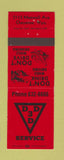 Matchbook Cover - 3D Service Cheyenne WY RED